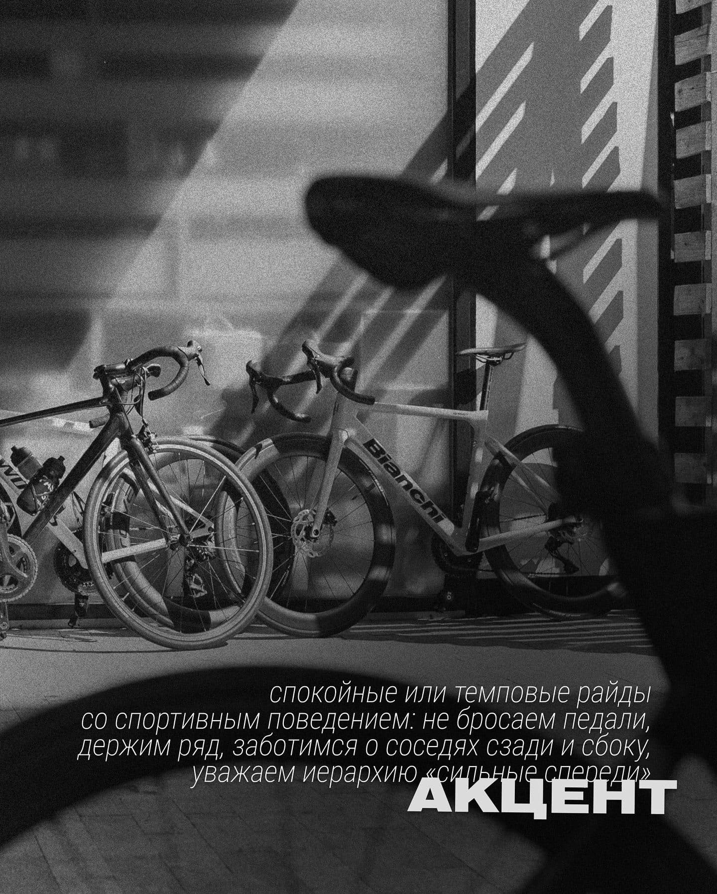 Спокойные или темповые райды со спортивным поведением — акцент